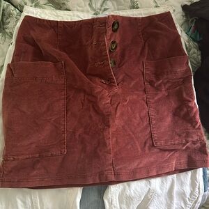 Mini skirt corduroy